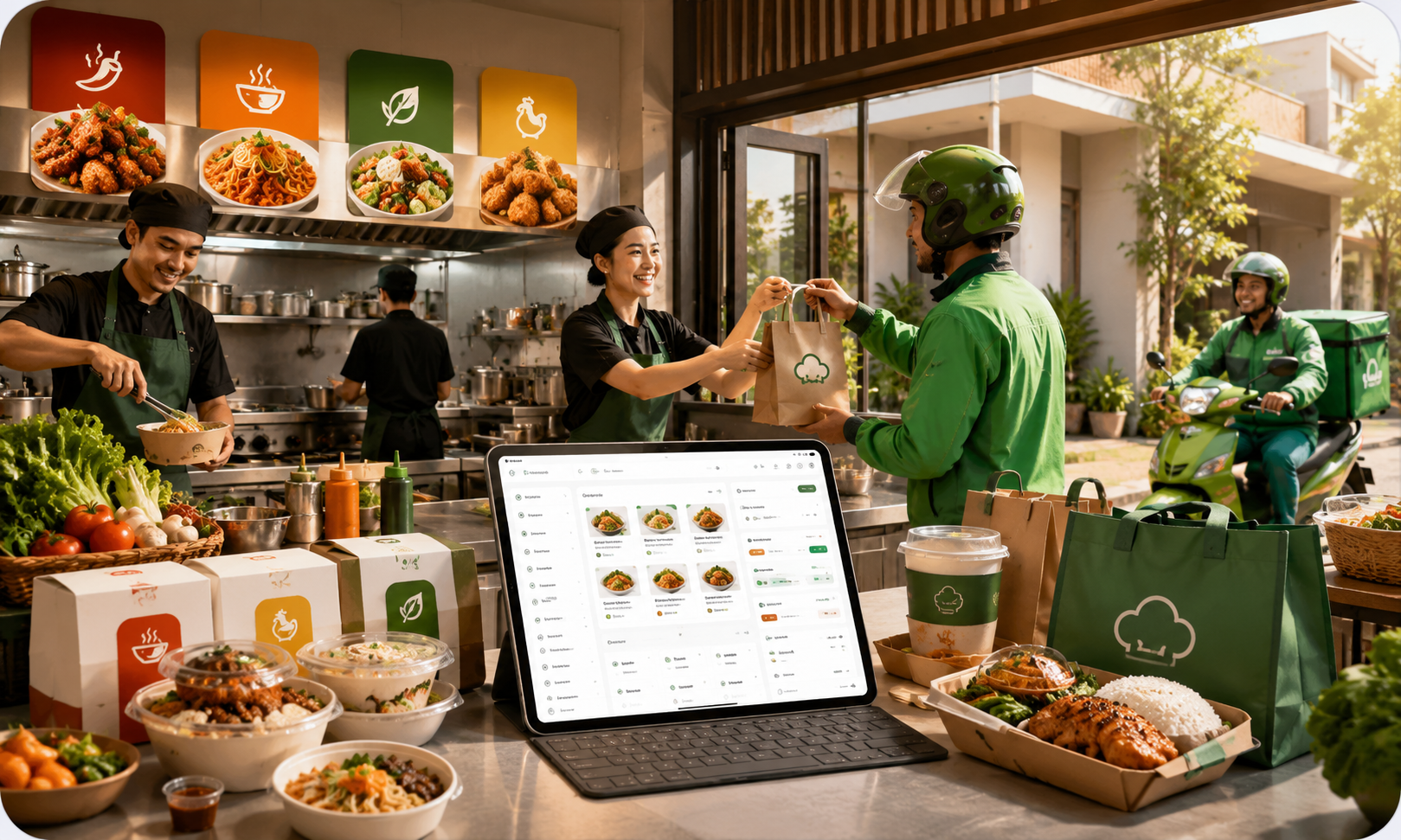 Visual Storefront DapurNusa cloud kitchen