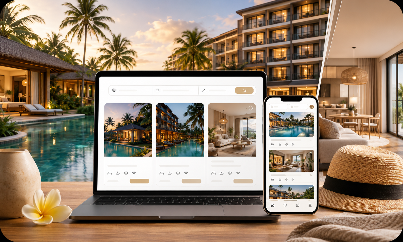 Visual NusaStay hospitality booking